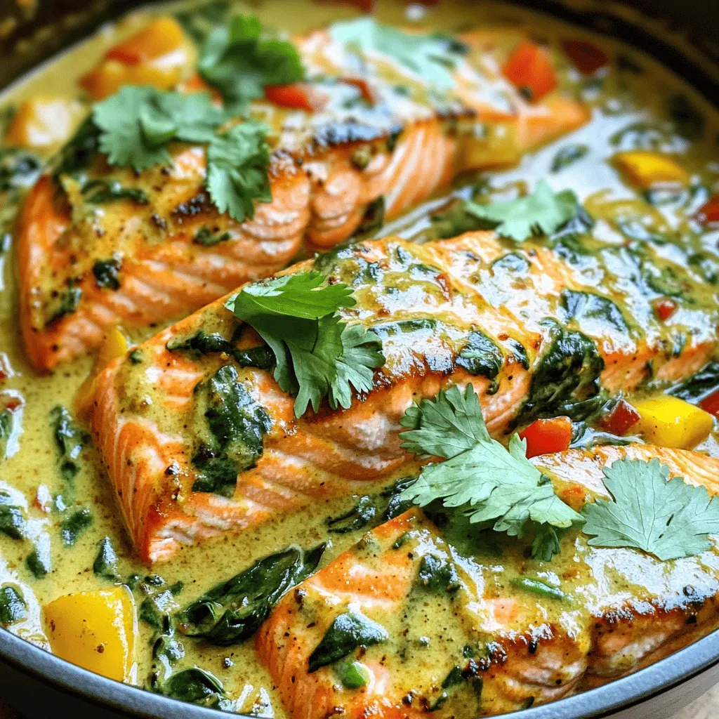 Karibischer Kokosnuss-Curry-Lachs Würzig und Einfach
