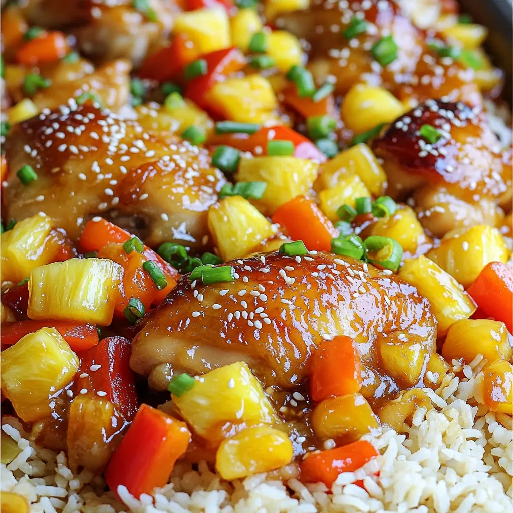 Blech-Pfanne Süß-Sauer Hähnchen Einfach und Lecker