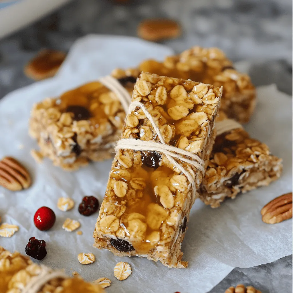 Maple Pecan Granola Bars Geschmackvolles Snack Erlebnis