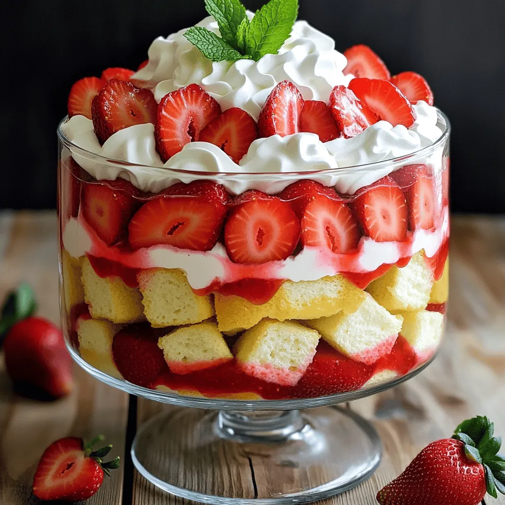 Erdbeer-Shortcake-Trifle Einfache und köstliche Idee