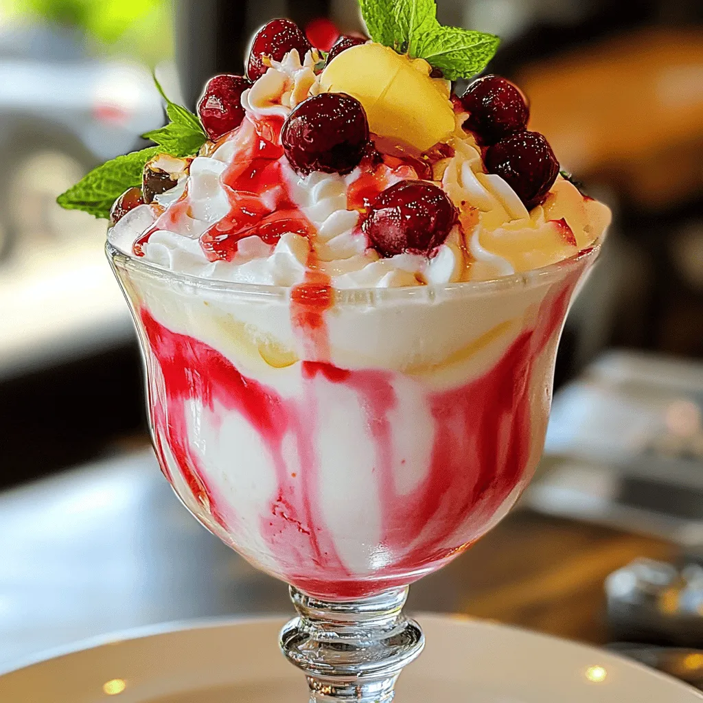 Cherry Italian Cream Sodas sind ein erfrischendes Getränk. Sie kombinieren süße Kirschen mit sprudelndem Wasser und Sahne. Der Geschmack ist fruchtig und cremig zugleich. Sie sind perfekt für heiße Tage oder besondere Anlässe.