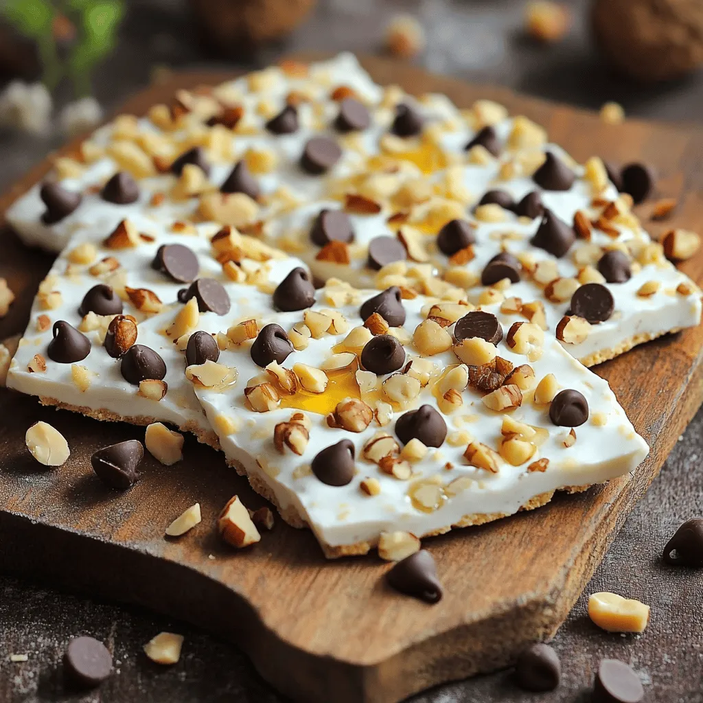 Cookie Dough Greek Yogurt Bark Einfaches Rezept