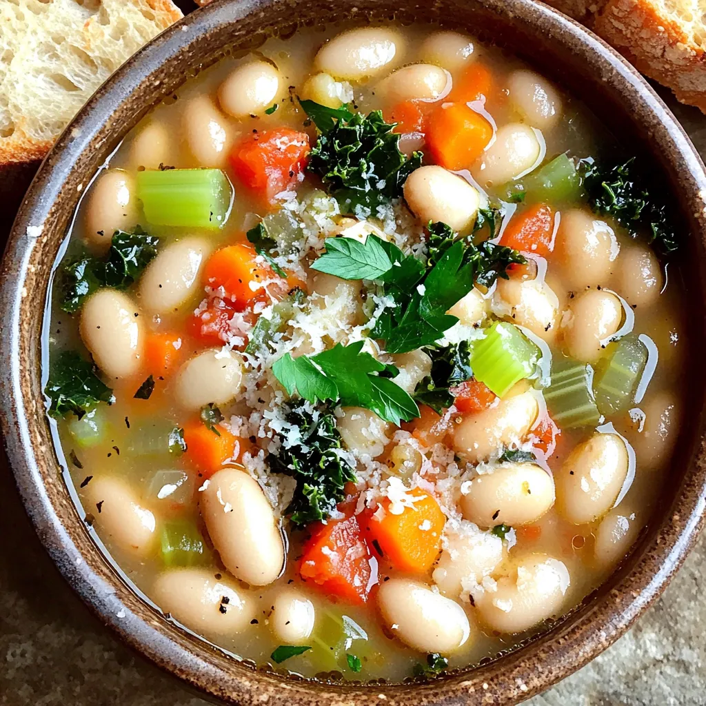 Slow Cooker Tuscan White Bean Soup Einfach und Köstlich