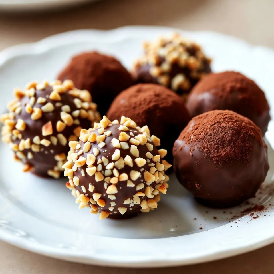 Schokoladen-Haselnuss-Trüffel köstlich und einfach