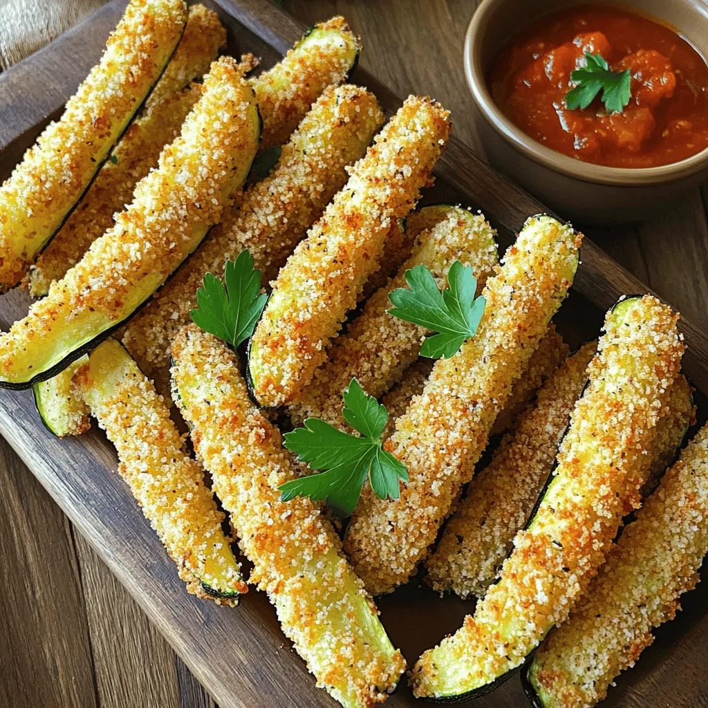 Baked Zucchini Fries Knusprig und Einfach Zubereiten