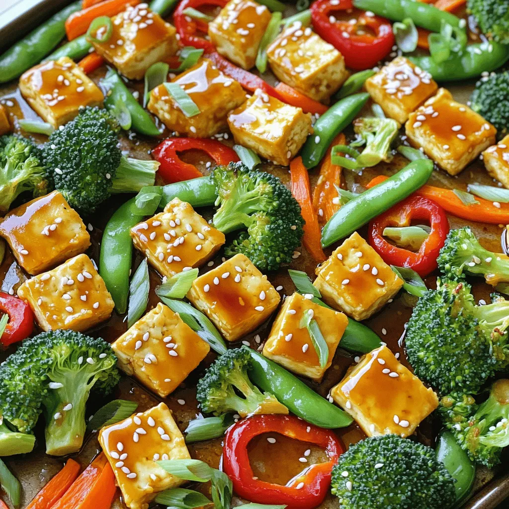 Sheet Pan Teriyaki Tofu &#038; Veggies Einfache Idee