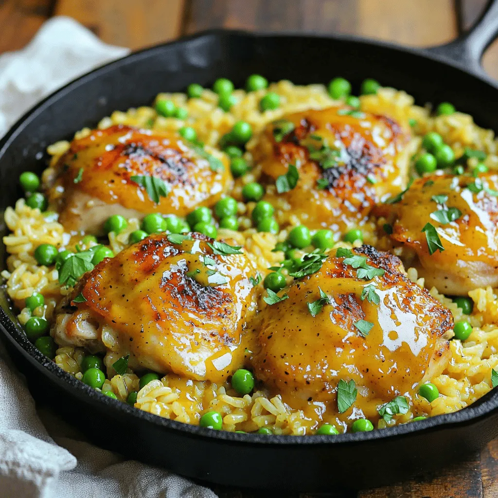 One-Pan Honey Mustard Chicken &#038; Rice Einfaches Gericht
