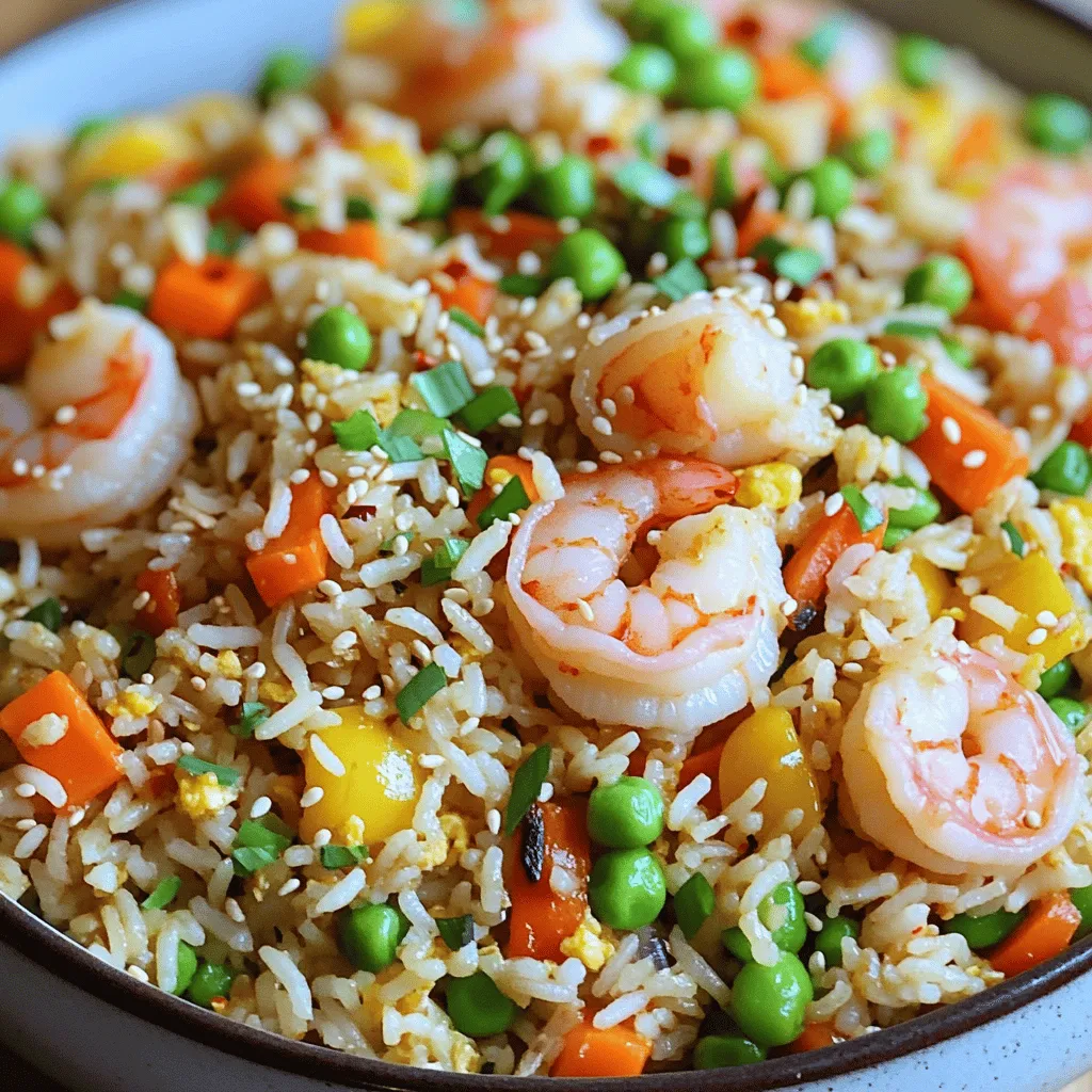 Minute Garlic Shrimp Fried Rice Einfach und Lecker