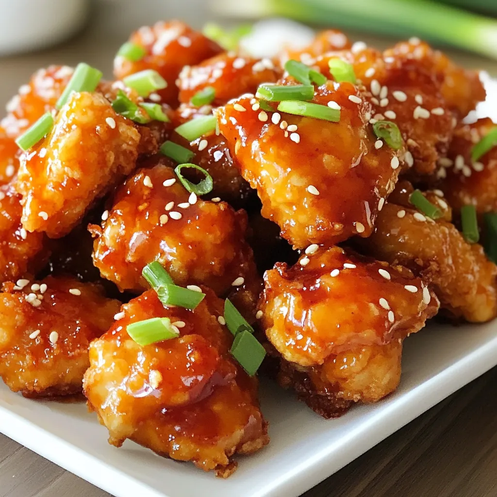 Honey Sriracha Chicken Bites Köstlicher Snack Genuss