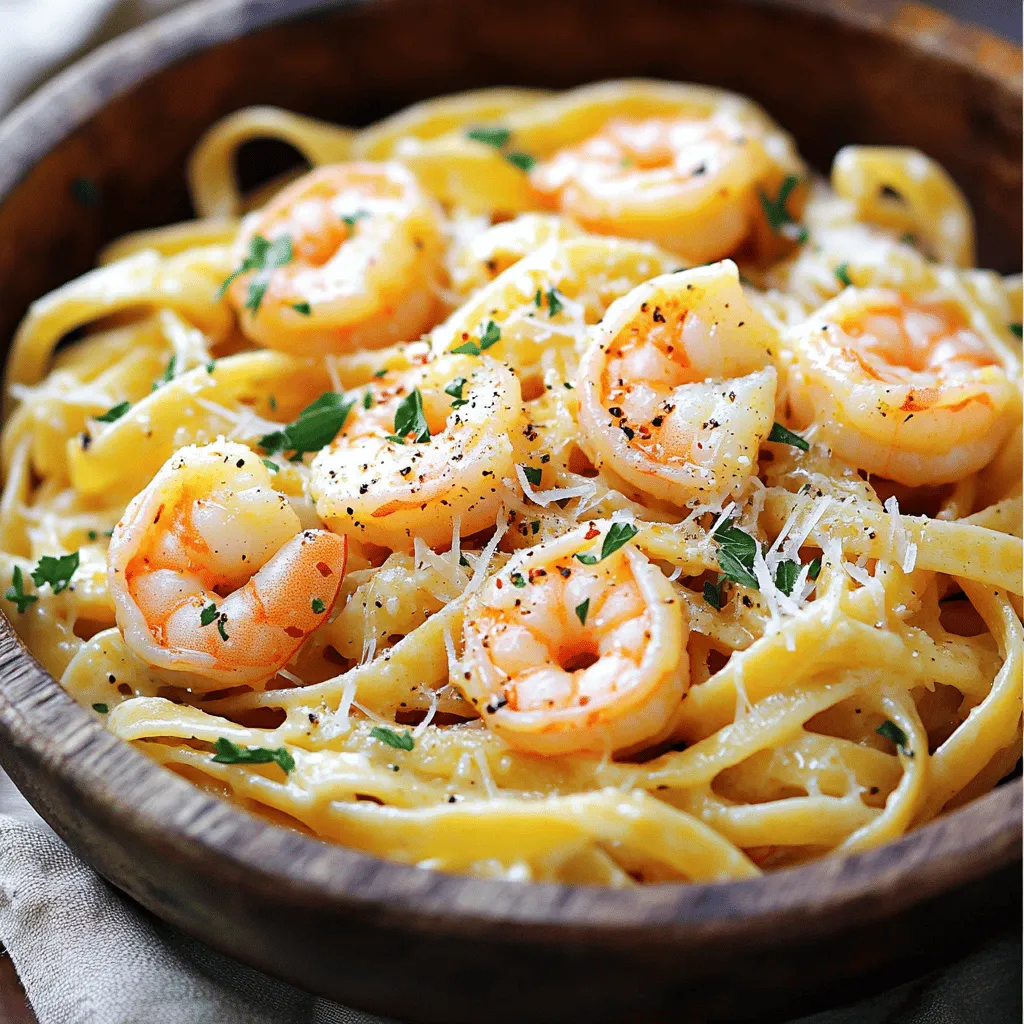 Garlic Butter Shrimp Pasta Schnelles und köstliches Gericht