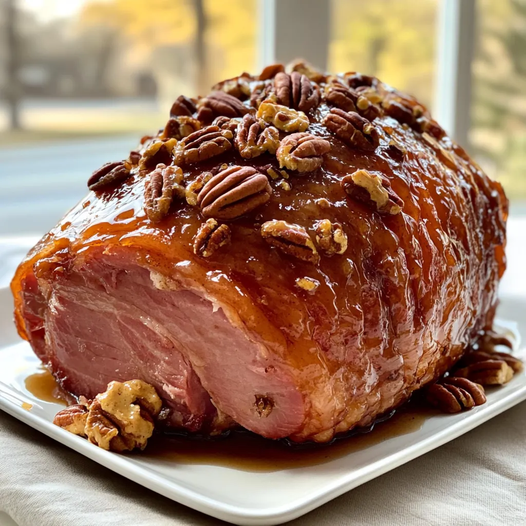 Slow Cooker Maple Glazed Ham Einfaches Rezept genießen
