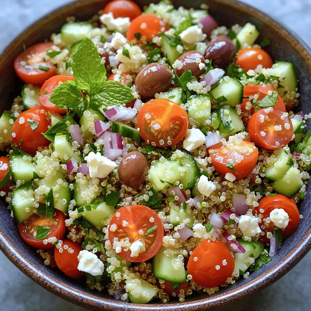 Mediterranean Quinoa Salad Gesunder Genuss für Dich