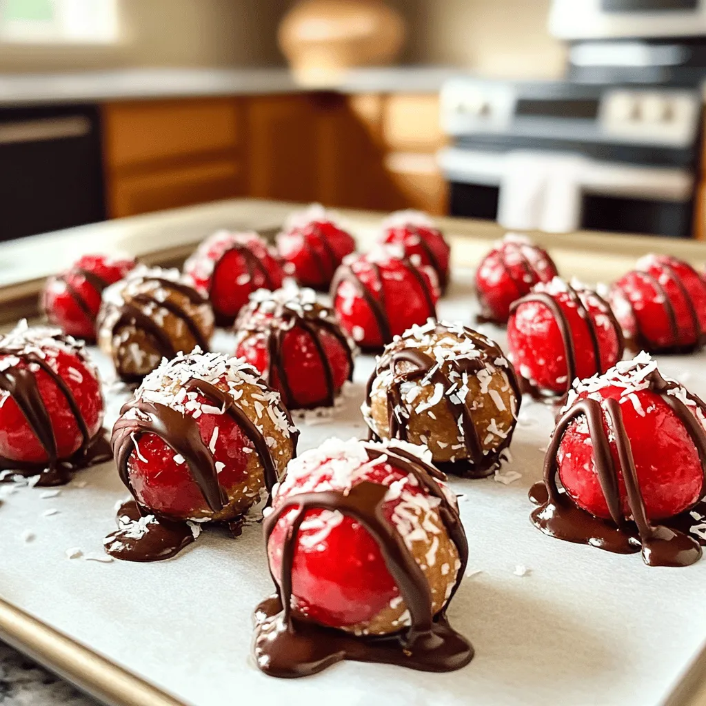 Cherry Almond Butter Bites Gesunde und Leckere Snacks