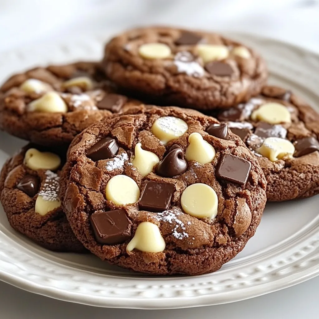Triple Chocolate Brownie Cookies Köstlicher Genuss