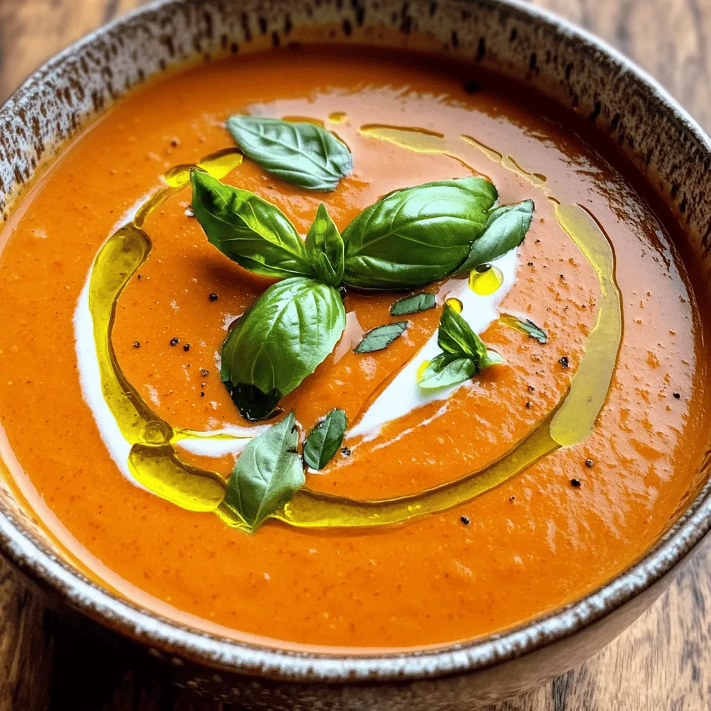 Cremige geröstete Paprika-Suppe für jeden Anlass
