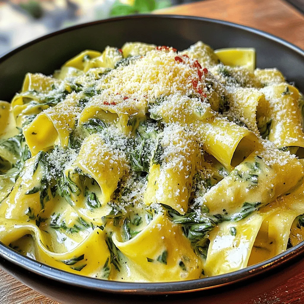 Für diese cremige Spinatsauce brauchen wir einige Hauptzutaten: - 300 g Pasta (z. B. Penne oder Fusilli) - 200 g frischer Spinat, gewaschen und grob gehackt - 250 ml Sahne (oder eine vegane Alternative) - 100 g Frischkäse (oder eine vegane Alternative)