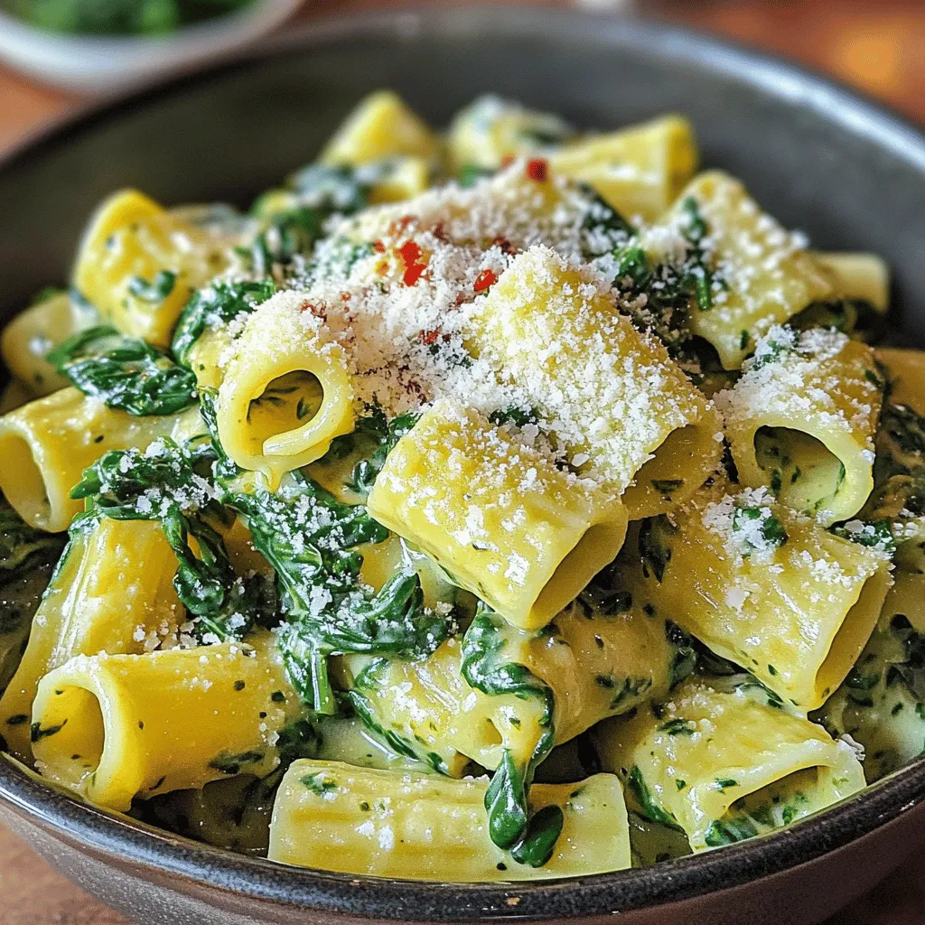 Creamy Spinach Pasta Einfach und Lecker Zubereiten