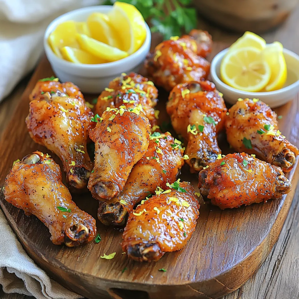 Air Fryer Crispy Lemon Pepper Wings Einfaches Rezept