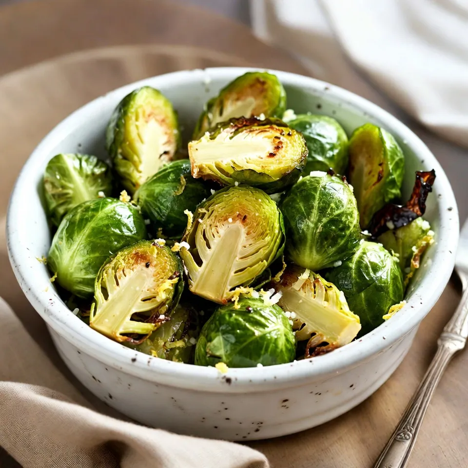 Knoblauch Parmesan Rösten Rosenkohl Einfaches Rezept