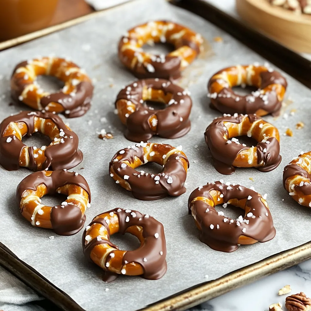 No-Bake Caramel Pretzel Bites Schnell und Einfach