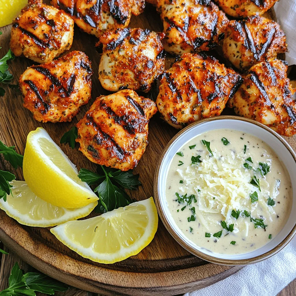 Für die perfekten gegrillten Hähnchenbissen brauchen Sie: