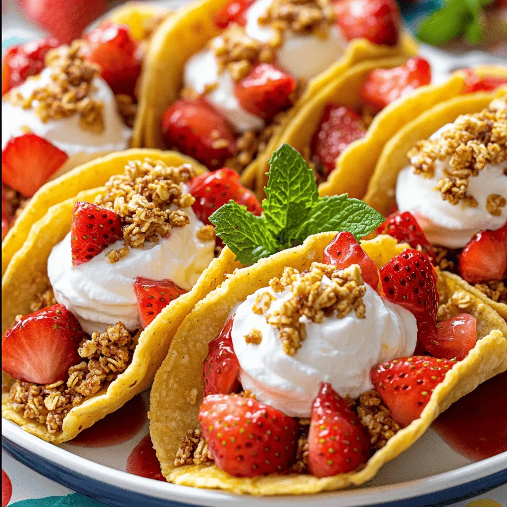 Fruchtige Strawberry Crunch Mini Tacos Rezept Spaß