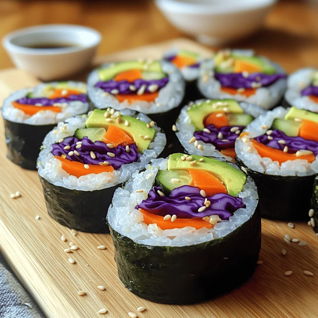 Rainbow Veggie Sushi Rolls Gesund und Bunt Genießen