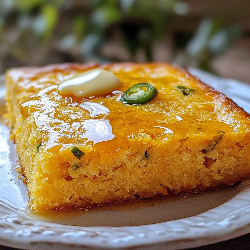 Jalapeño Cheddar Cornbread Perfekt und Einfach Rezept