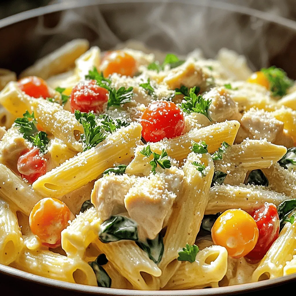Cremige Hähnchen Ranch Pasta Einfaches Rezept