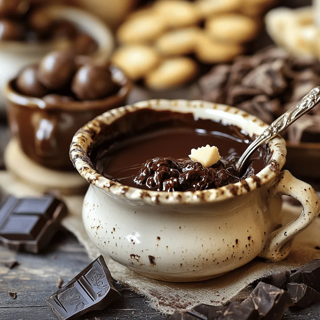 Italienische heiße Schokolade cremig und lecker genießen