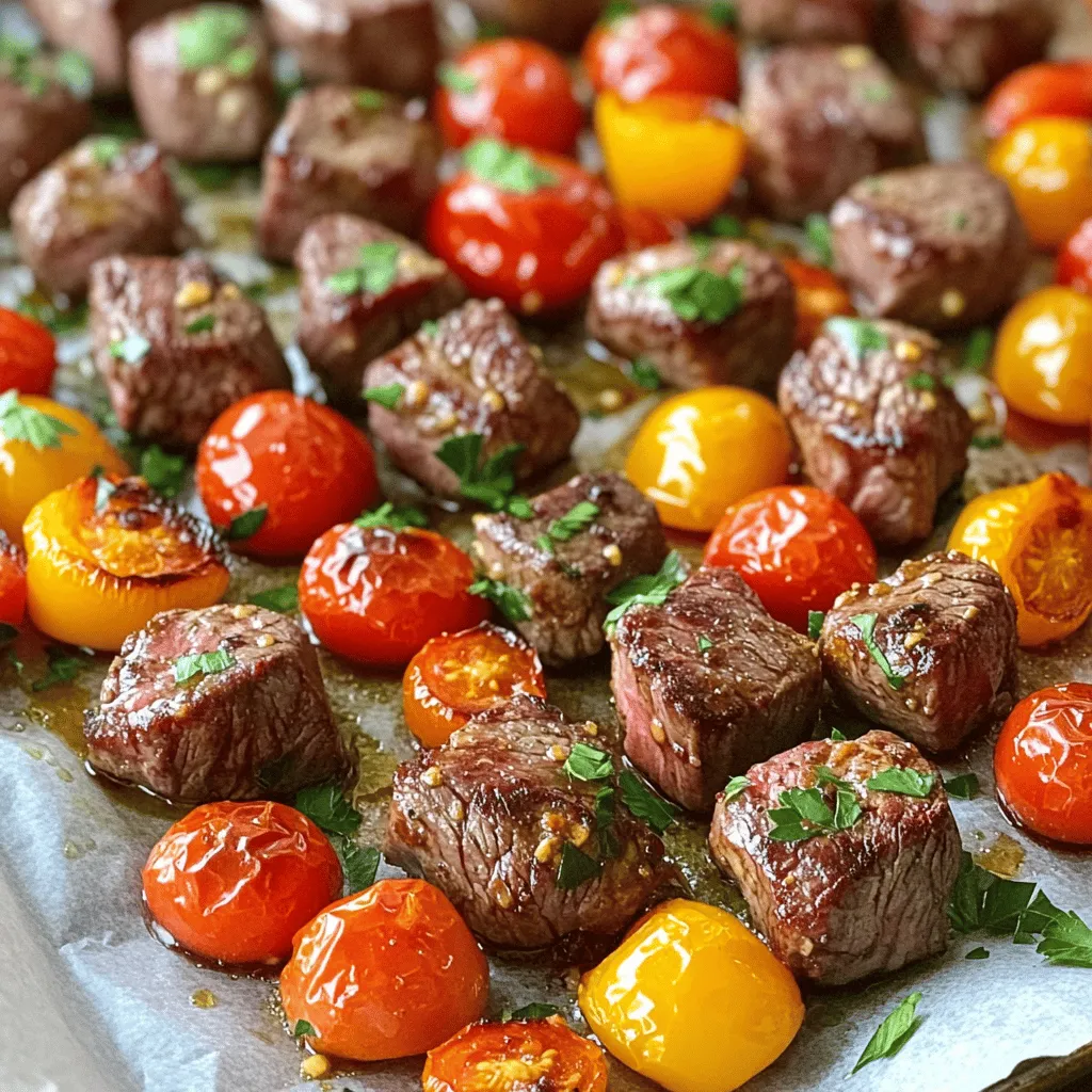 Blechpfanne Knoblauch Steakbisse Einfaches Rezept