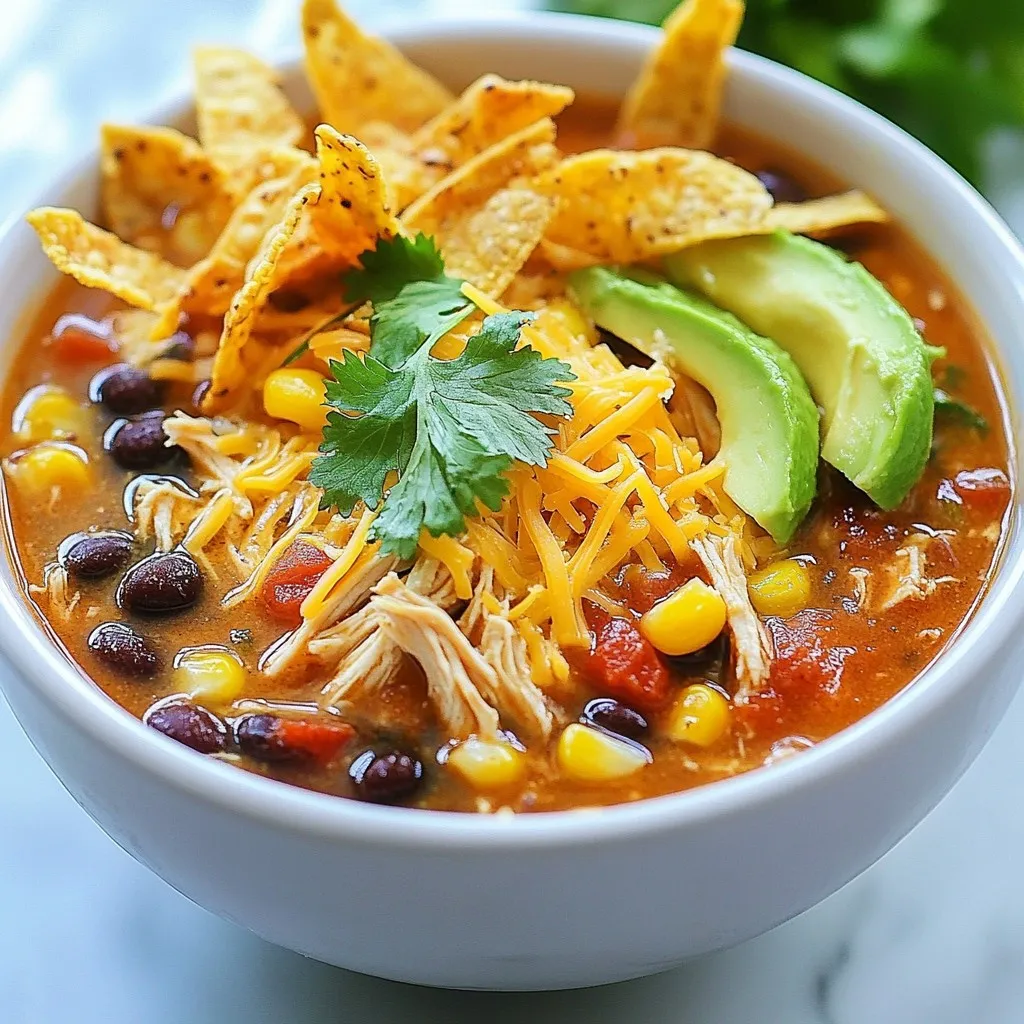 Crockpot Chicken Tortilla Soup Herzhaftes Rezept