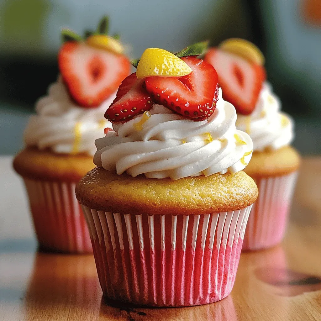 Saftige Strawberry Cupcakes mit frischem Frosting