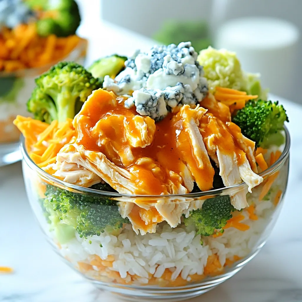 Buffalo Chicken Bowls Einfache und köstliche Mahlzeit