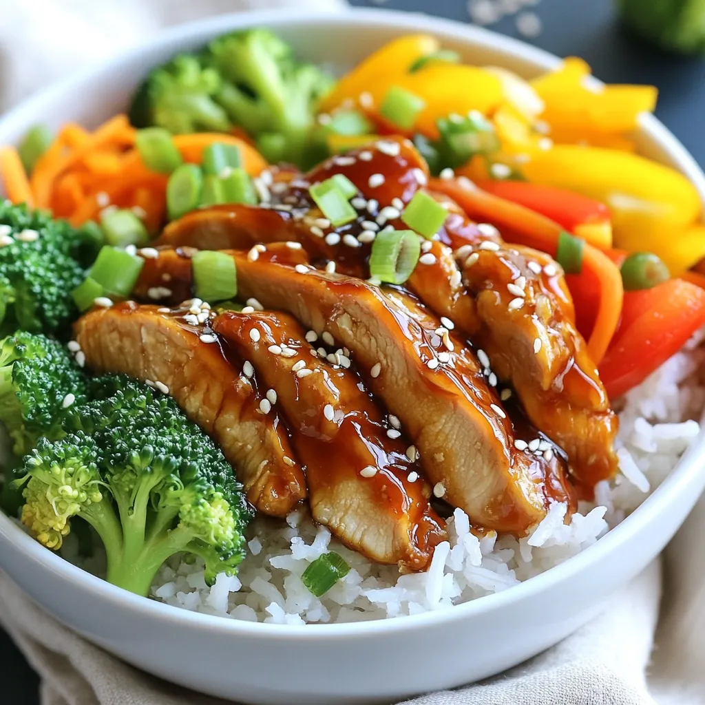 Teriyaki Chicken Rice Bowls Schnelles und Einfaches Rezept