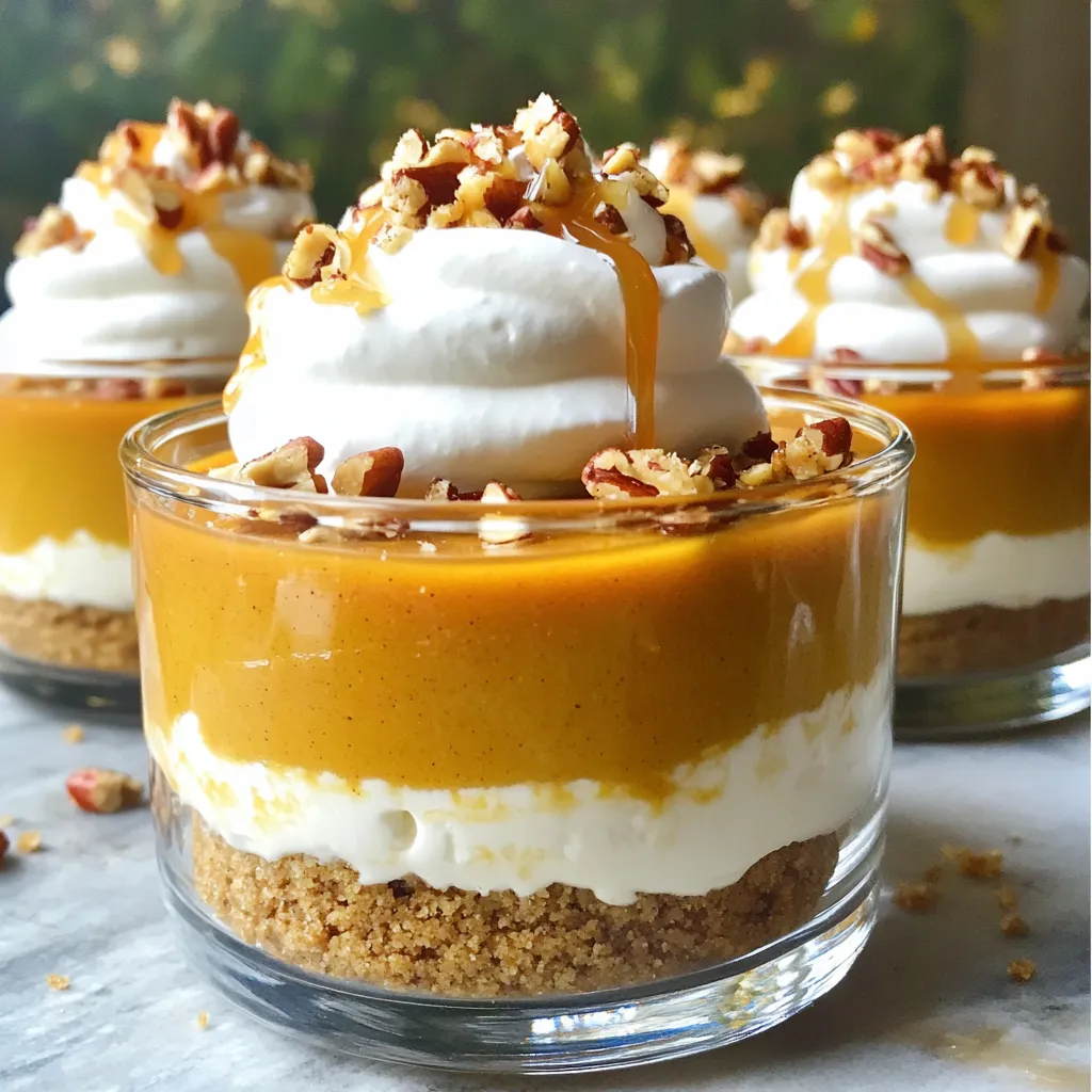No Bake Pumpkin Cheesecake Cups Leckere und Einfache Desserts