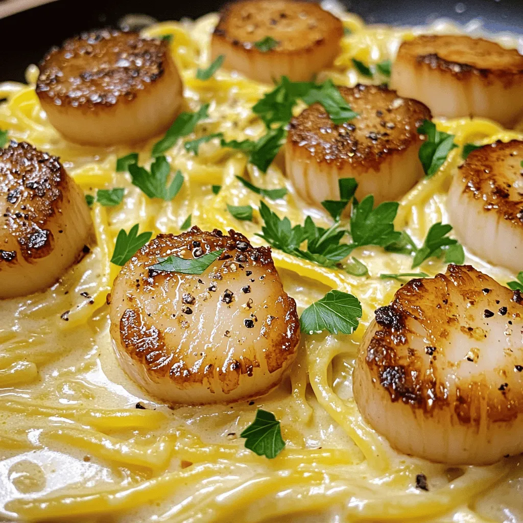 Carbonara mit Jakobsmuscheln Köstliches Rezept