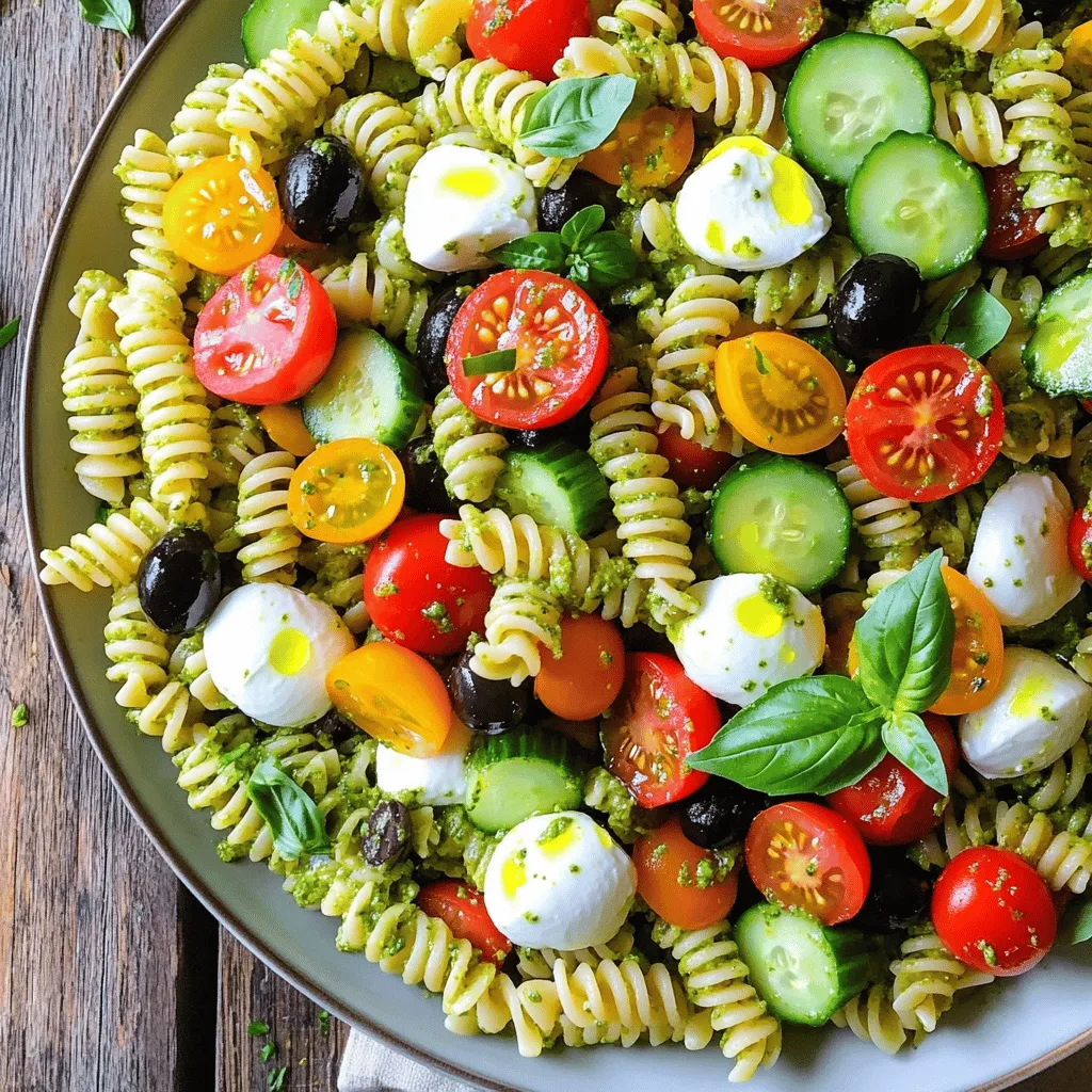 Leckerer Pesto Pasta Salad Einfaches Rezept für Sommer