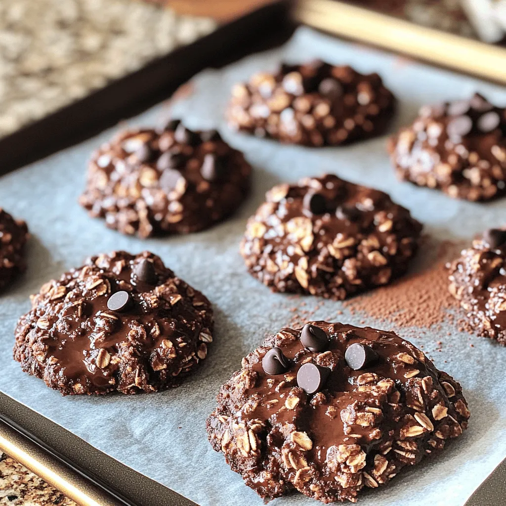 No-Bake Chocolate Oatmeal Cookies Einfache Leckerbissen