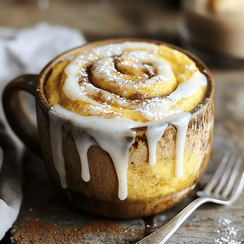 Cinnamon Roll Mug Cake Einfach und Lecker Zubereiten