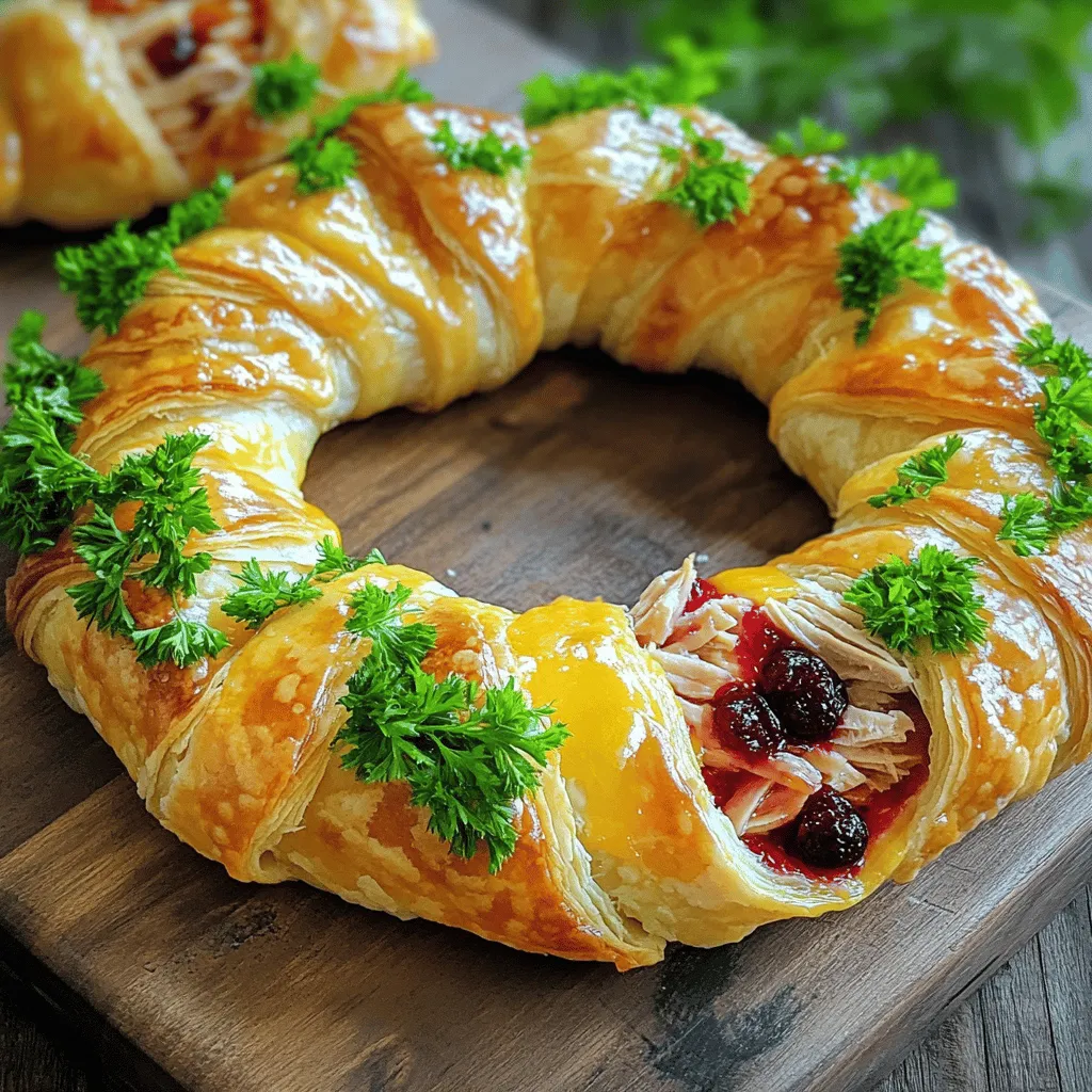 Für den Savory Turkey and Cranberry Crescent Ring brauche ich einige wichtige Zutaten. Hier ist die Liste: