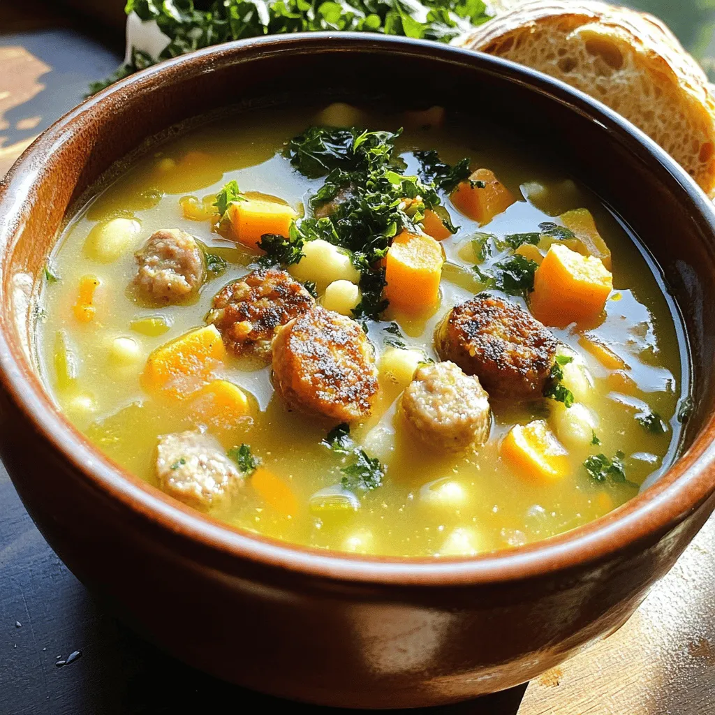 Um eine köstliche Saucensuppe zu machen, brauchst du einige Grundzutaten. Die Basis ist einfach. Bratwürste sind wichtig für Geschmack und Fülle. Du solltest auch Zwiebeln, Karotten und Sellerie verwenden. Diese Gemüse geben der Suppe Tiefe und Aroma. Knoblauch bringt eine schöne Würze hinein.