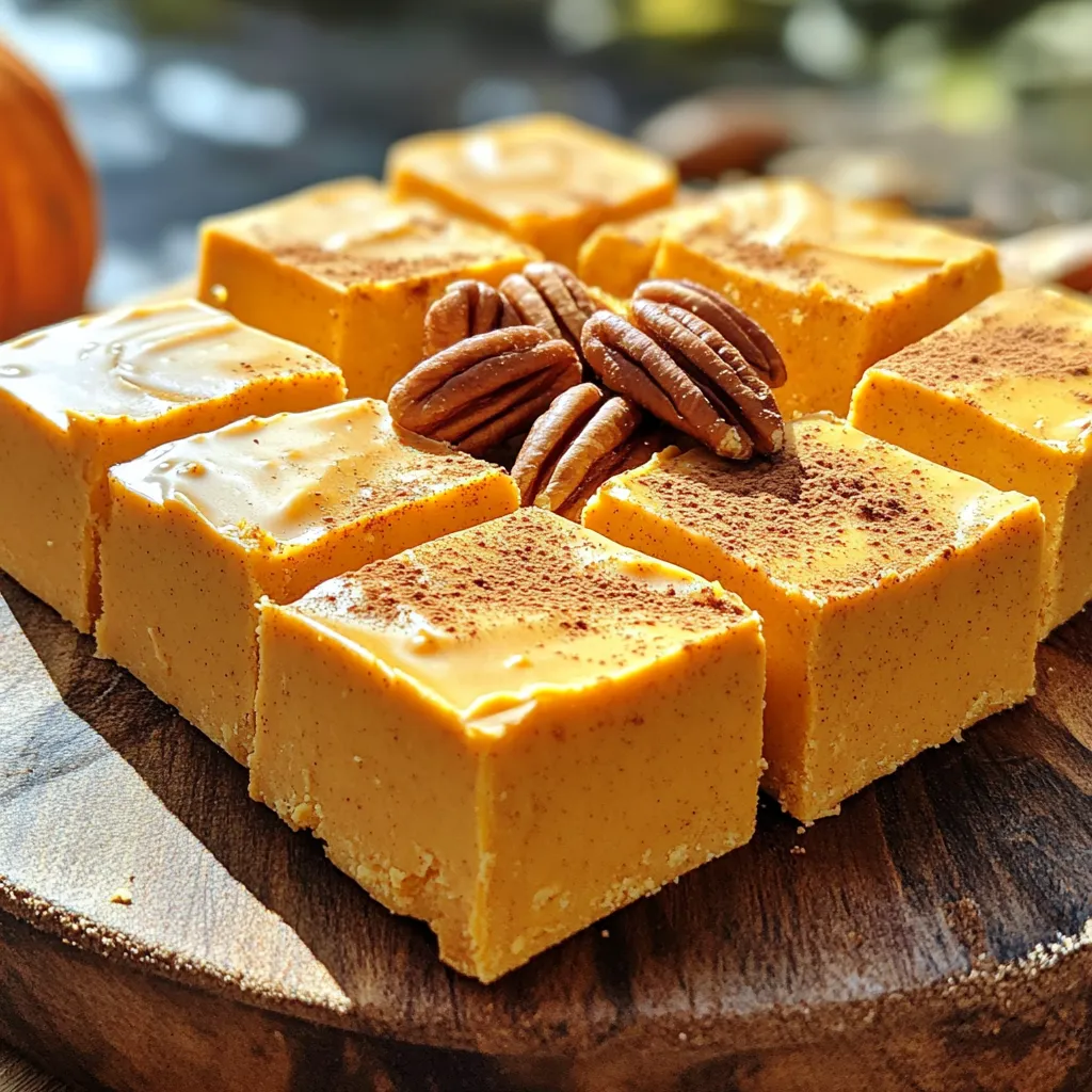 Weiße Schokoladen-Kürbis-Fudge Einfach und Köstlich
