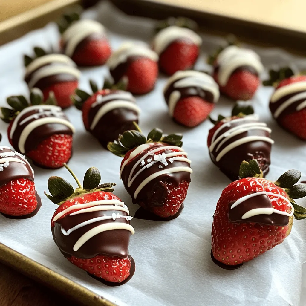 Schokoladenüberzogene Erdbeeren Einfach und Lecker