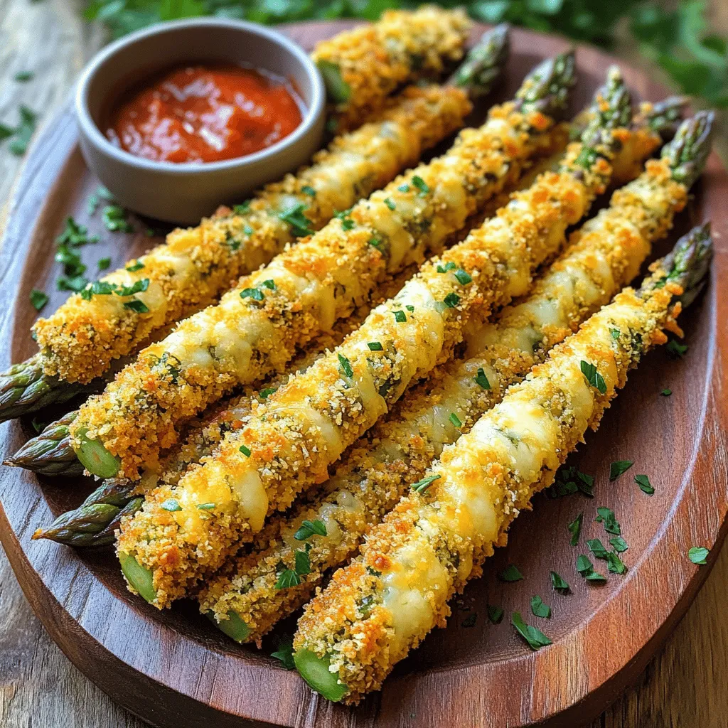 Crispy Asparagus Asiago Spears Knusprig und Lecker