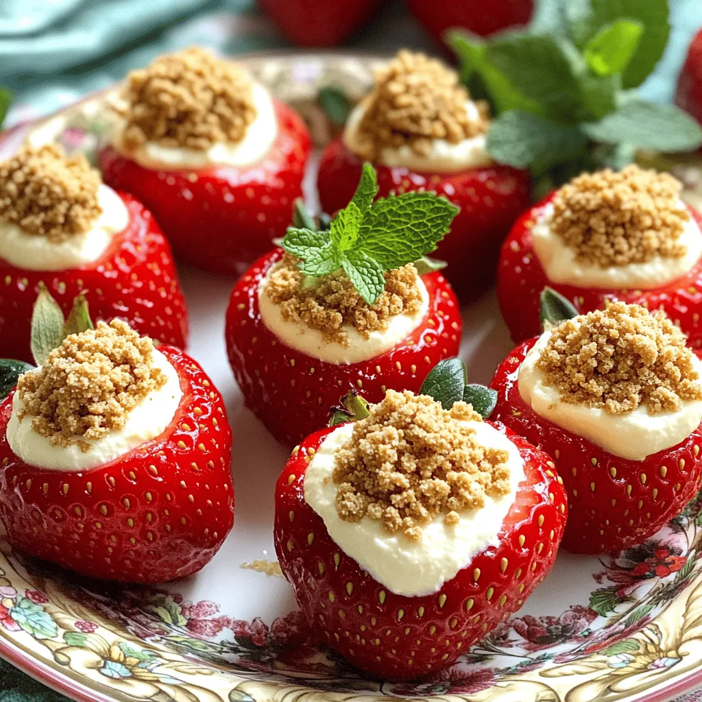 Um Cheesecake Stuffed Strawberries zu machen, braucht ihr einige wichtige Zutaten. Hier sind sie: