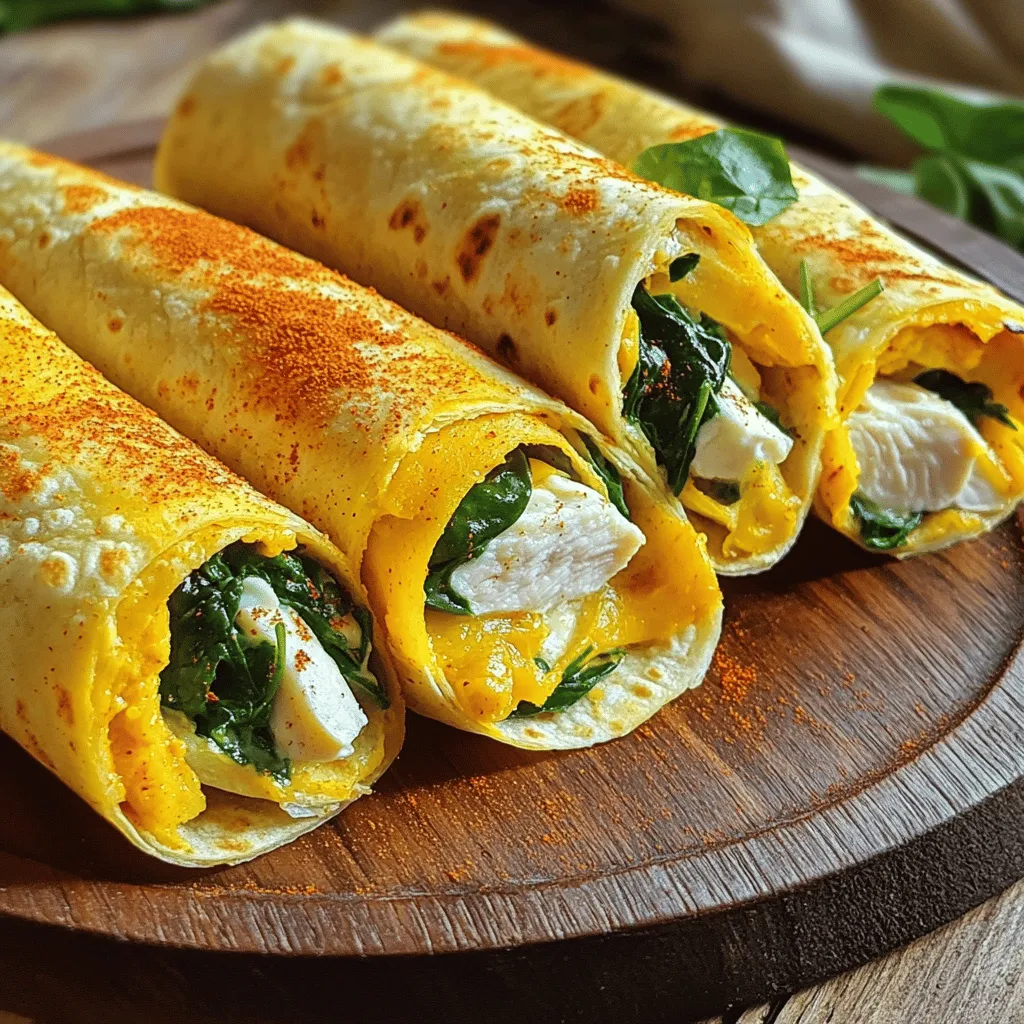 Käse-Knoblauch-Hühnchen-Wraps Lecker und Einfach