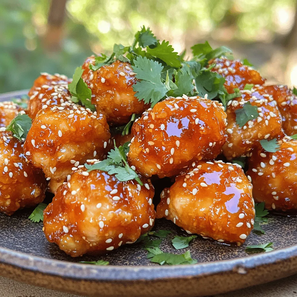 Air Fryer Honey Sriracha Chicken Bites Lecker und Knusprig