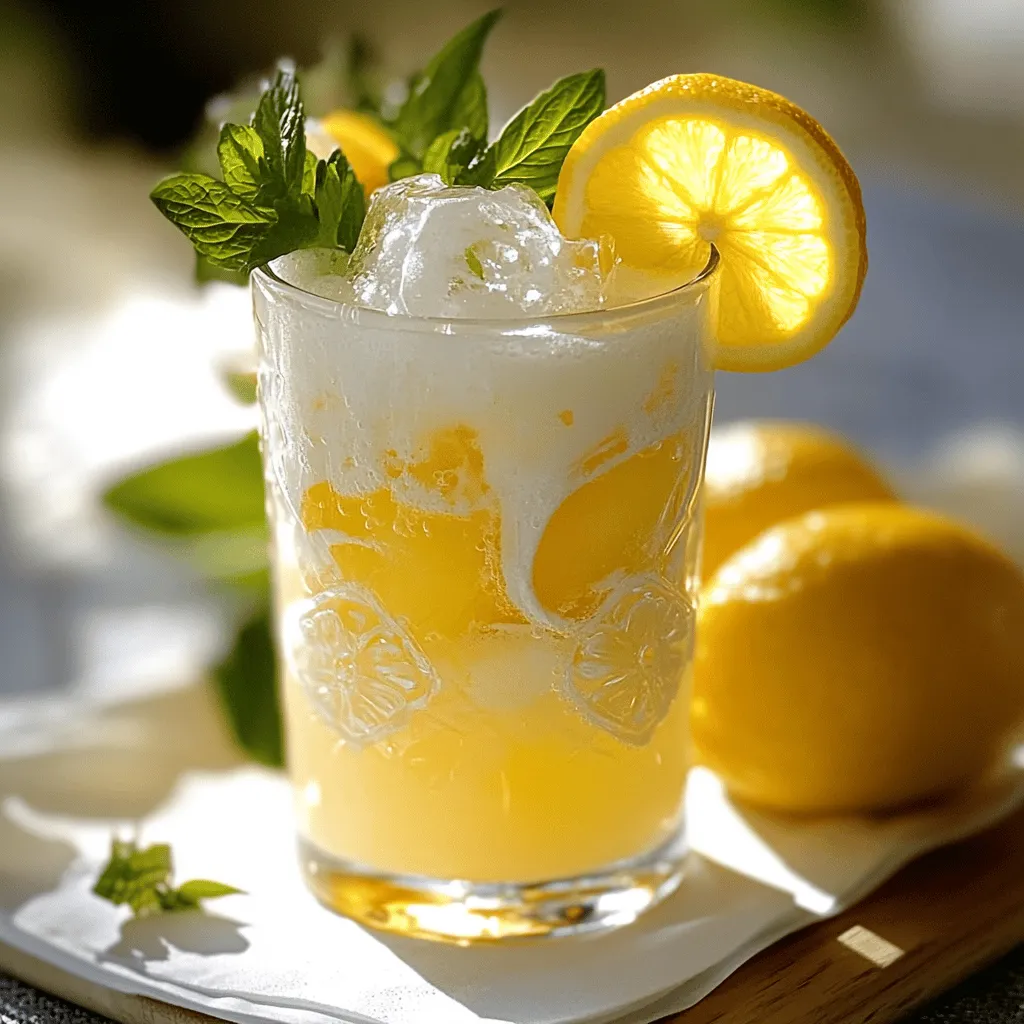 Kondensmilch Limonade erfrischend und einfach zubereiten