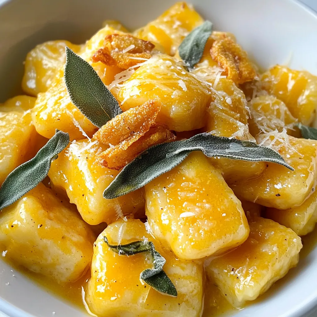 Kürbis Salbei Gnocchi Einfach und Lecker Rezept